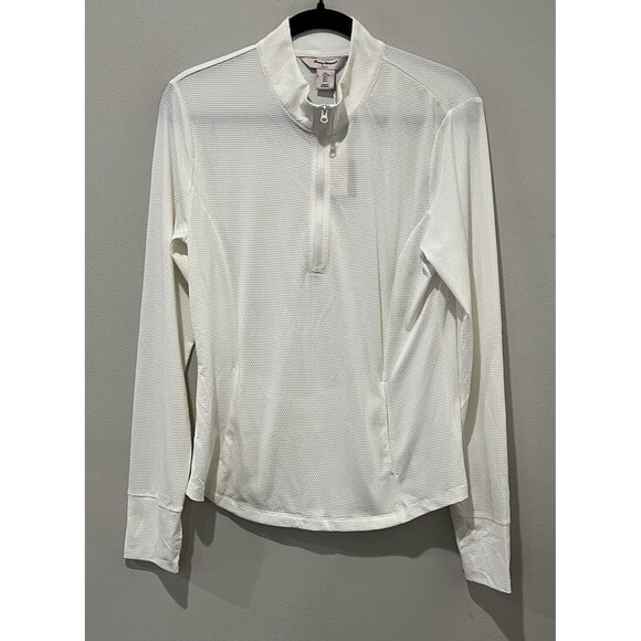 TOMMY BAHAMA 1/4 Zip Women’s Large UPF 50 Textured Active Golf Pullover Shirt - Picture 1 of 8